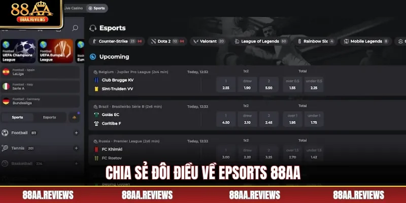 Chia sẻ đôi điều về Epsorts 88AA